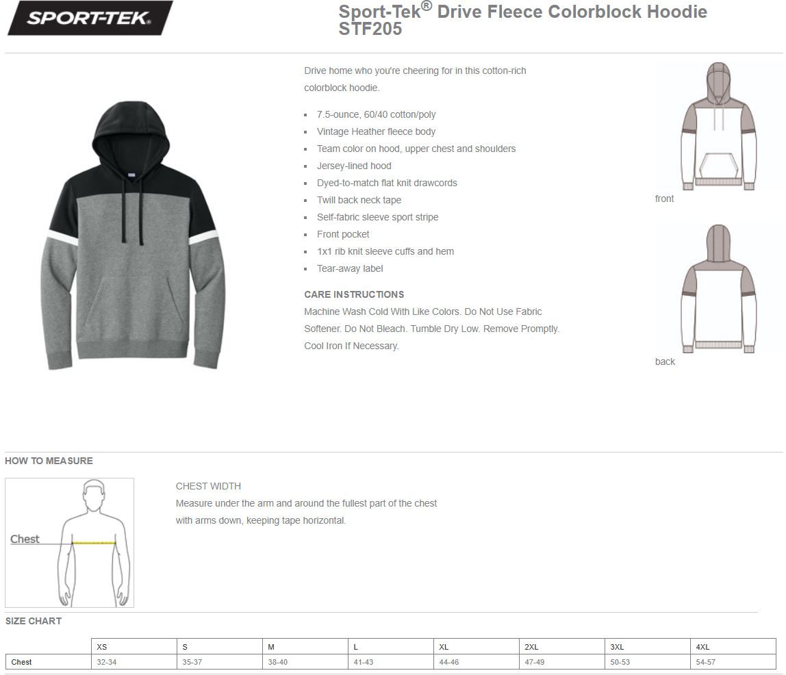 Impact Color Block Softball Hoodie