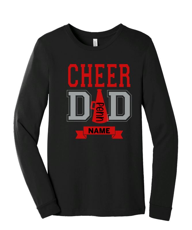 Cheer Mom or Dad Custom Shirt ~ Senior Cheer Mom ~ Cheerleader Shirts ~ Personalized Cheer Shirts - Liv's Boutique