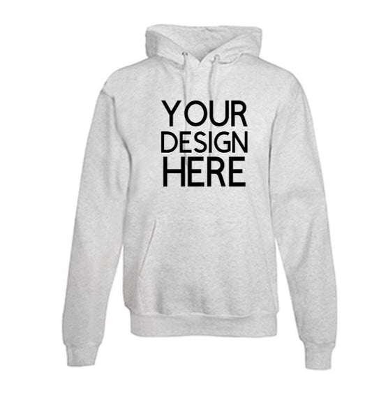 Custom Youth Ash Grey Hoodies ~ Your Design Here ~ Kids Sweatshirts - Liv's Boutique