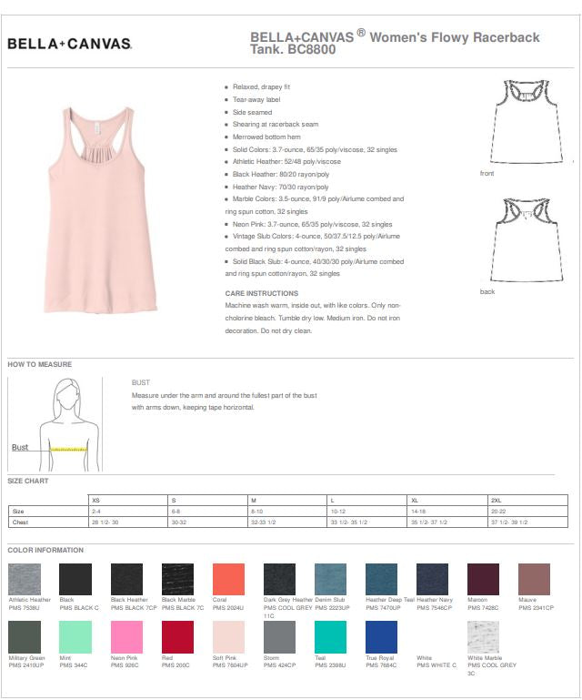 Custom Women’s Flowy Racerback Tank - Liv's Boutique