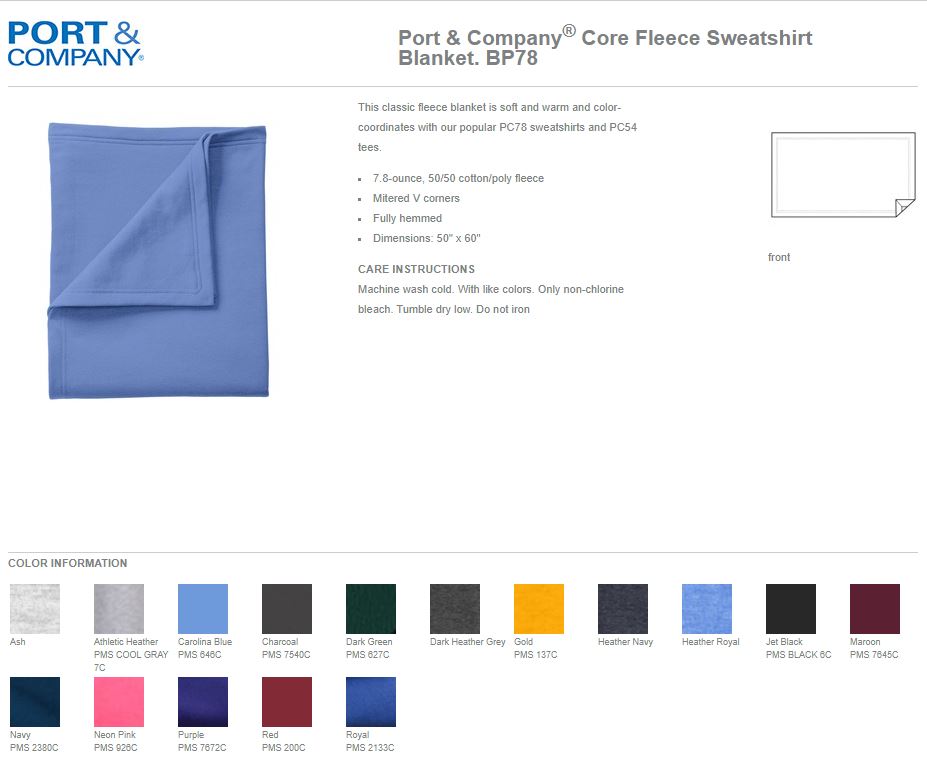 With Logo Custom Sports Team Blanket With Personalized Name, Bulk