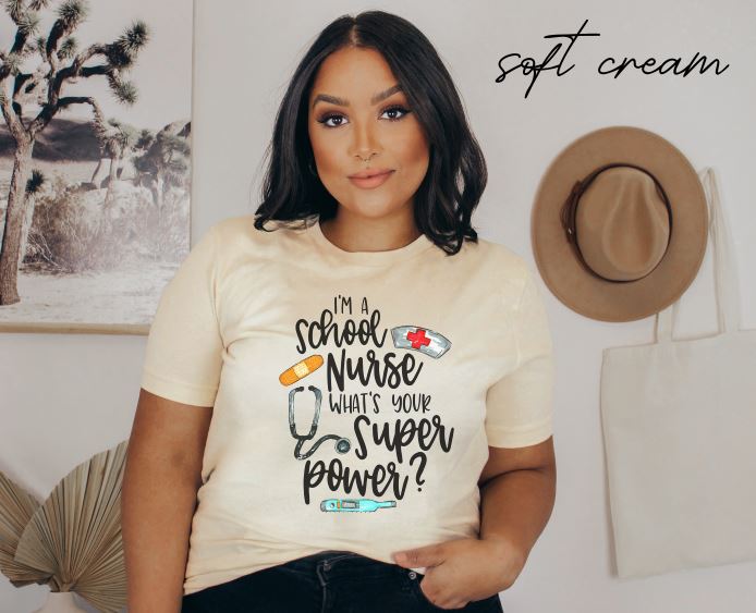 school nurse tee