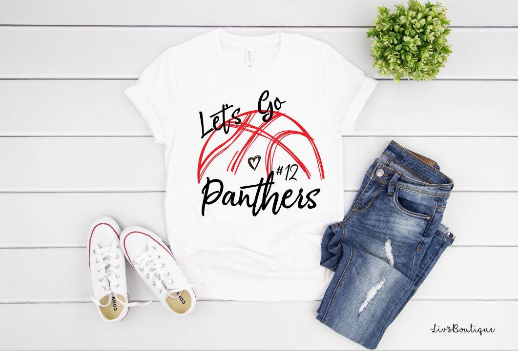 Basketball Mom Shirt ~ Lets Go Custom Basketball Mom Shirt - Liv's Boutique