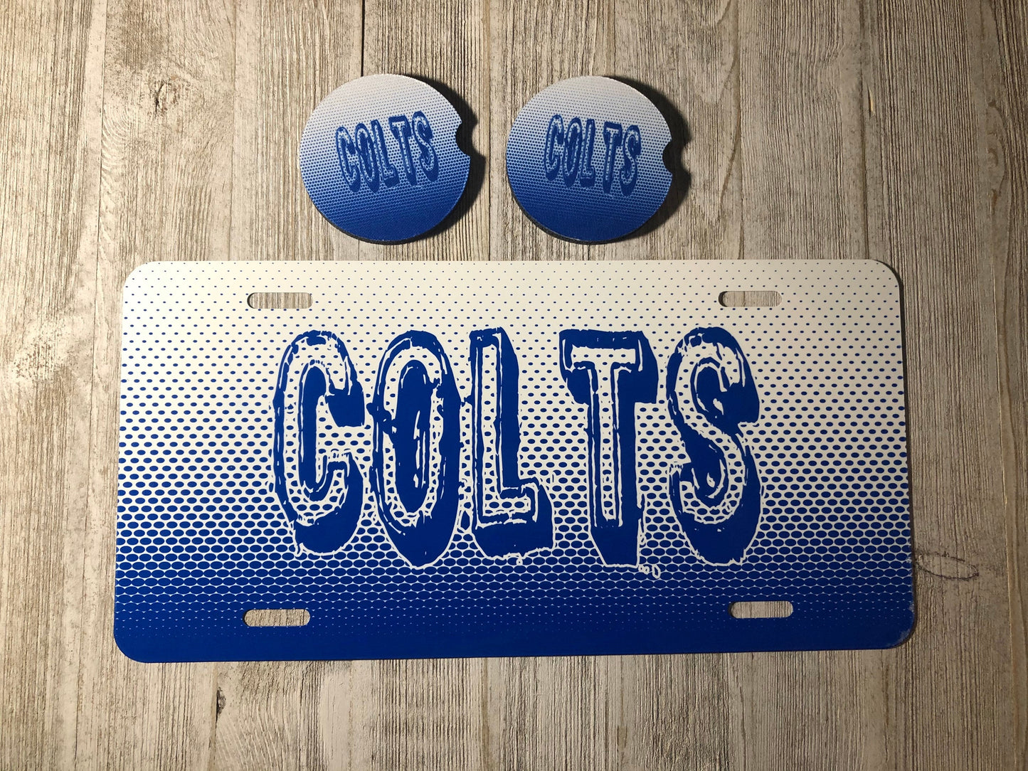 License Plates with Matching Car Coasters ~ Personalized - Liv's Boutique
