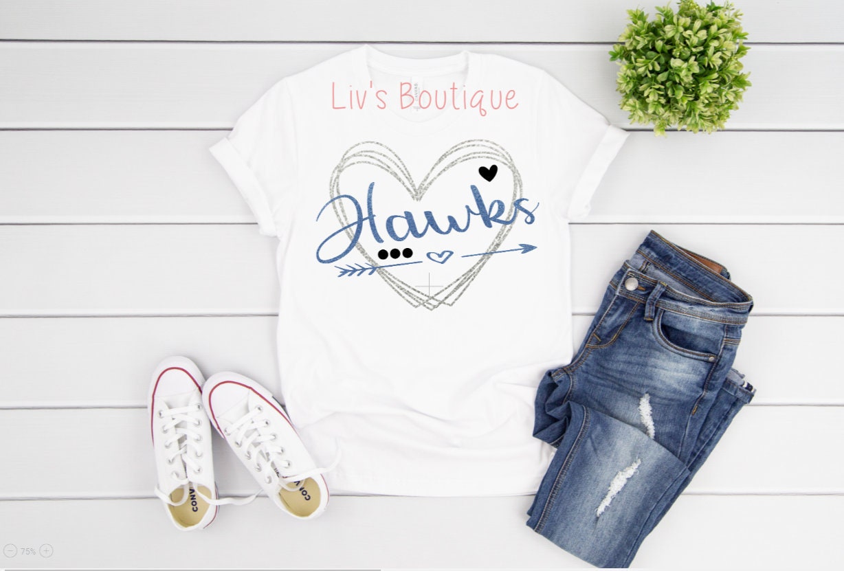 School Spirit Glitter Shirt ~ Personalized - Liv's Boutique