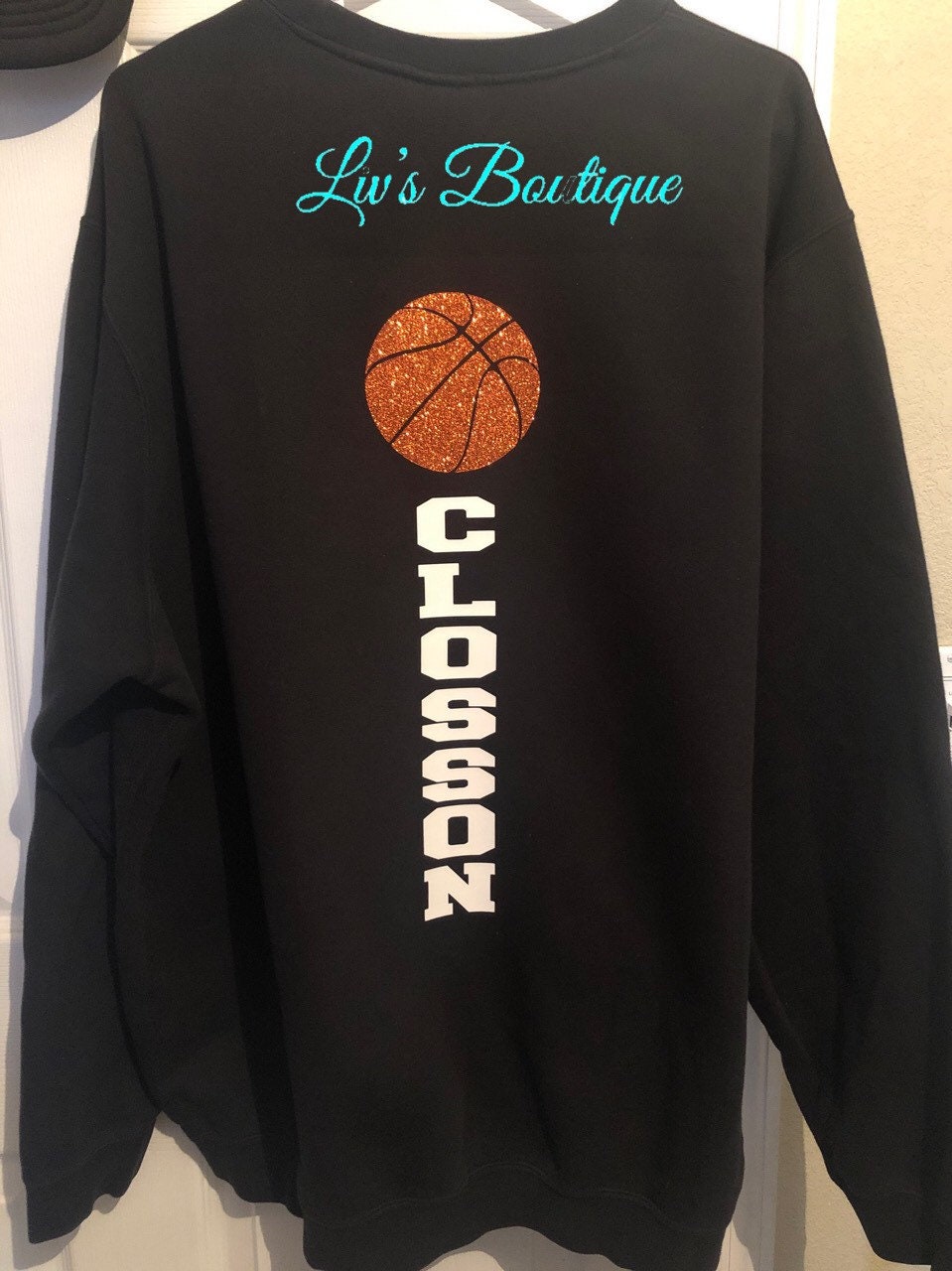 Glitter Basketball Mom Hoodie