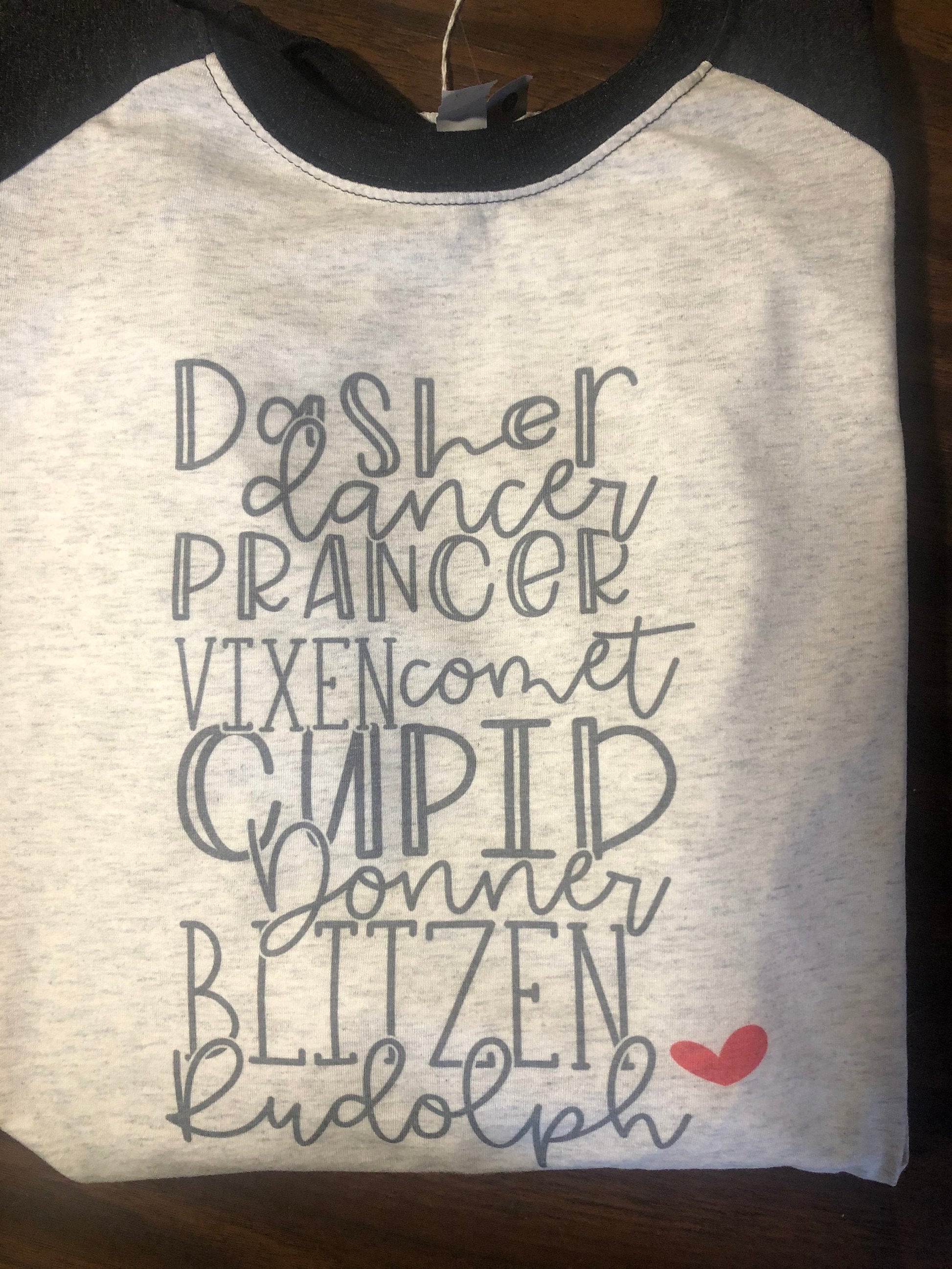Christmas Reindeer Names Shirt - Liv's Boutique