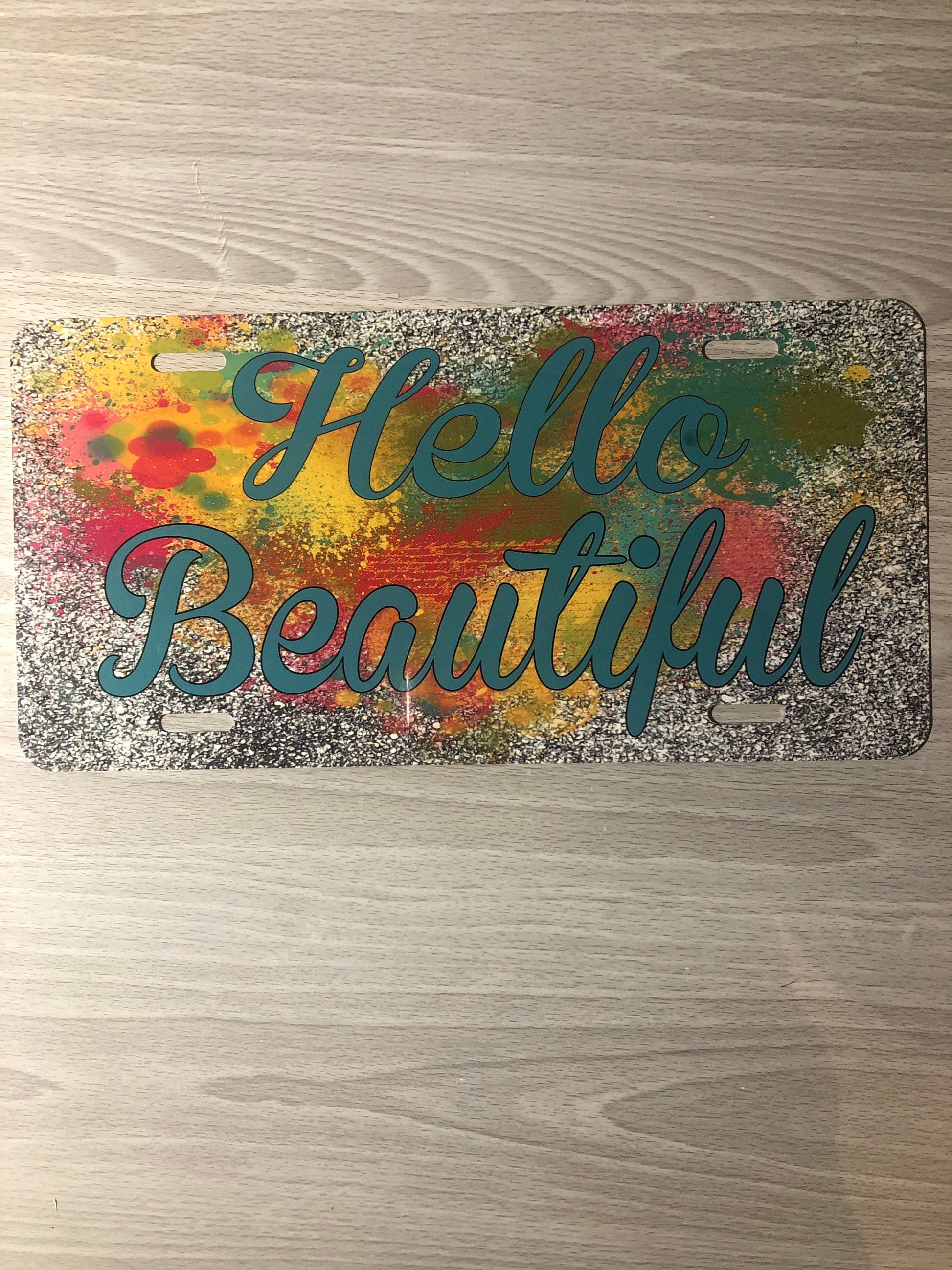 License Plates with Matching Car Coasters ~ Personalized - Liv's Boutique