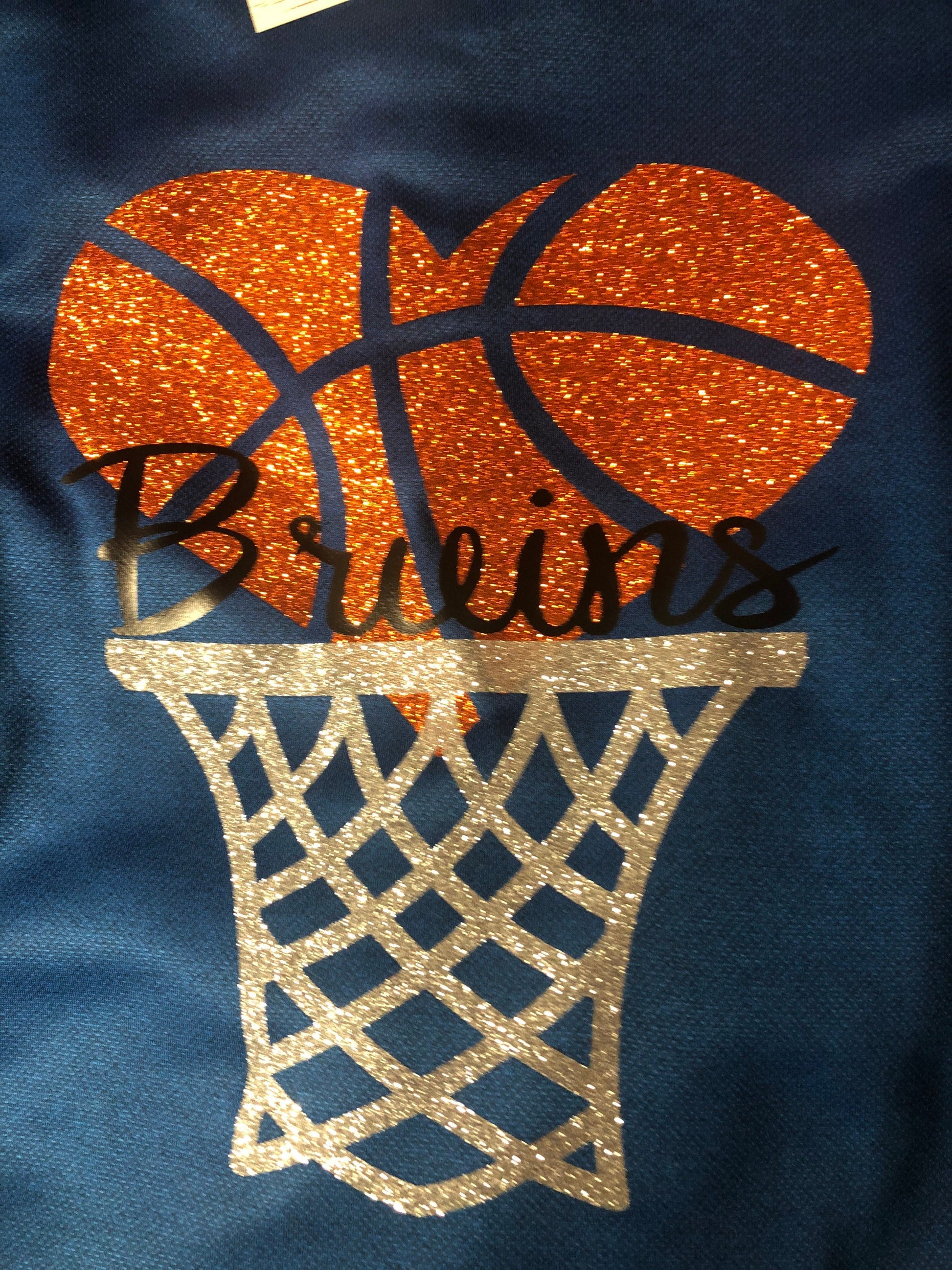 Glitter Basketball Mom Sweatshirt - Liv's Boutique