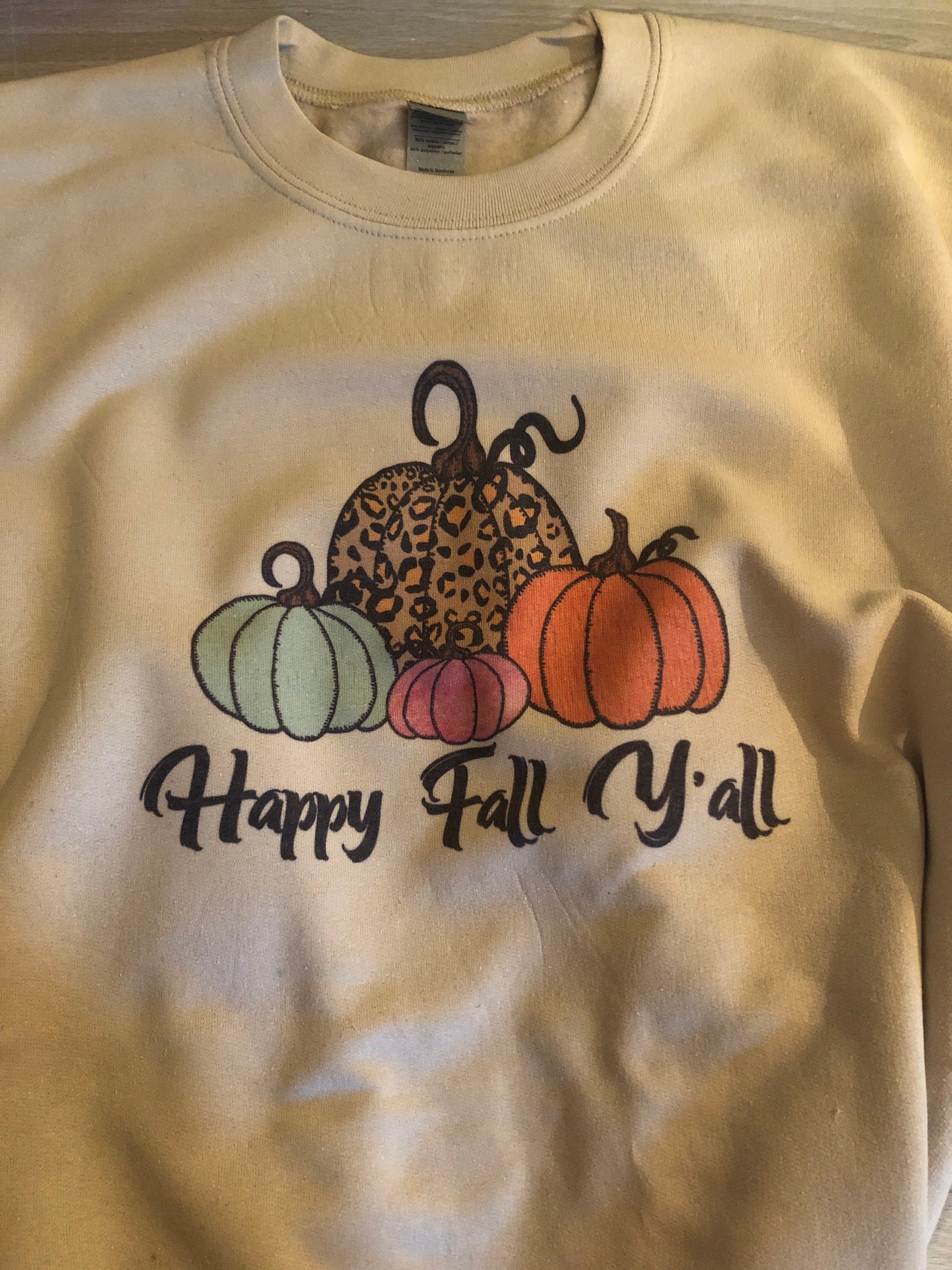 Happy Fall YALL Sweatshirt - Liv's Boutique