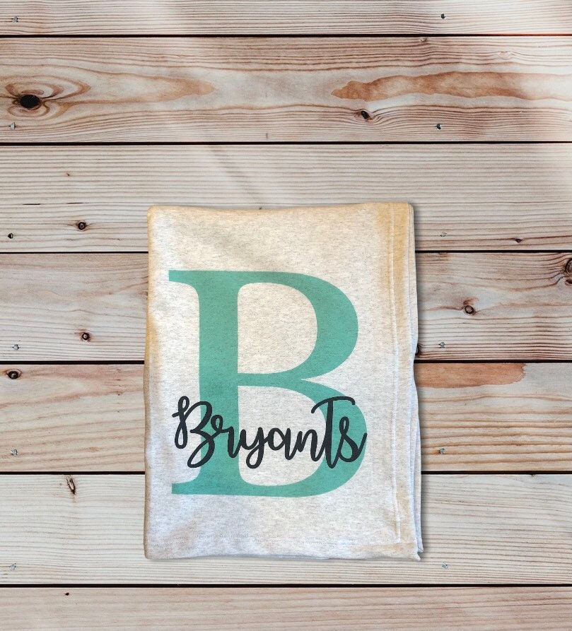 Monogrammed ~ Initial Blankets