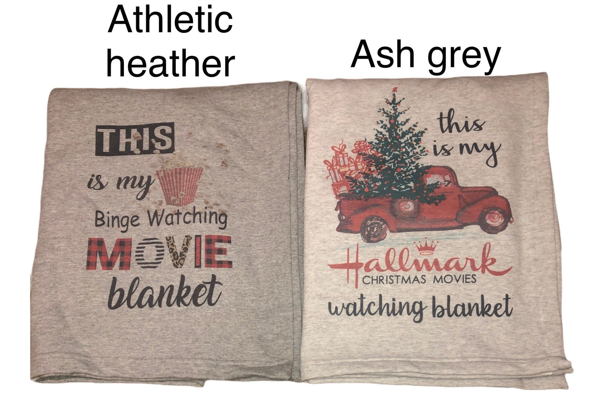 This is my Custom Binge Watching Christmas Blanket - Liv's Boutique