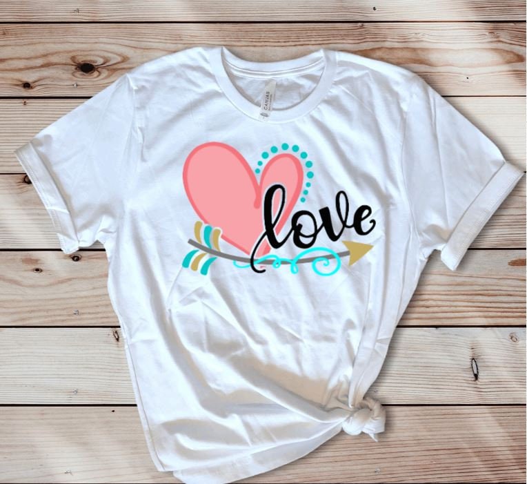 Loved Valentine Shirt, Cute Valentine Love Shirt for Women, Valentines Day Love Shirt - Liv's Boutique