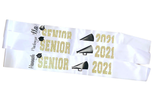 Satin Sash Customized for senior night, graduation and more - Liv's Boutique