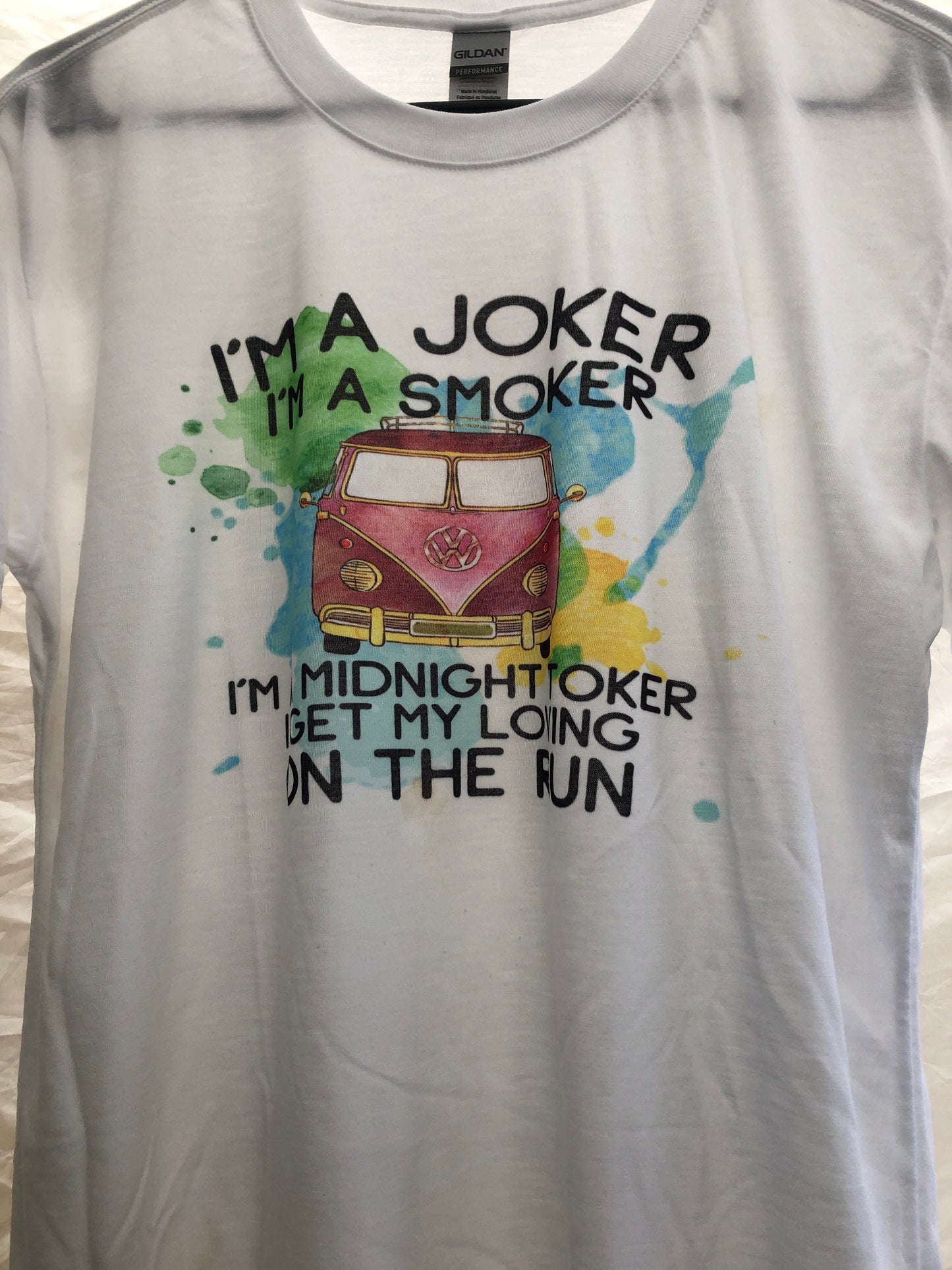 Midnight TOKER Shirt, I'm a joker I'm a Smoker, Steve Miller Band Concert shirt