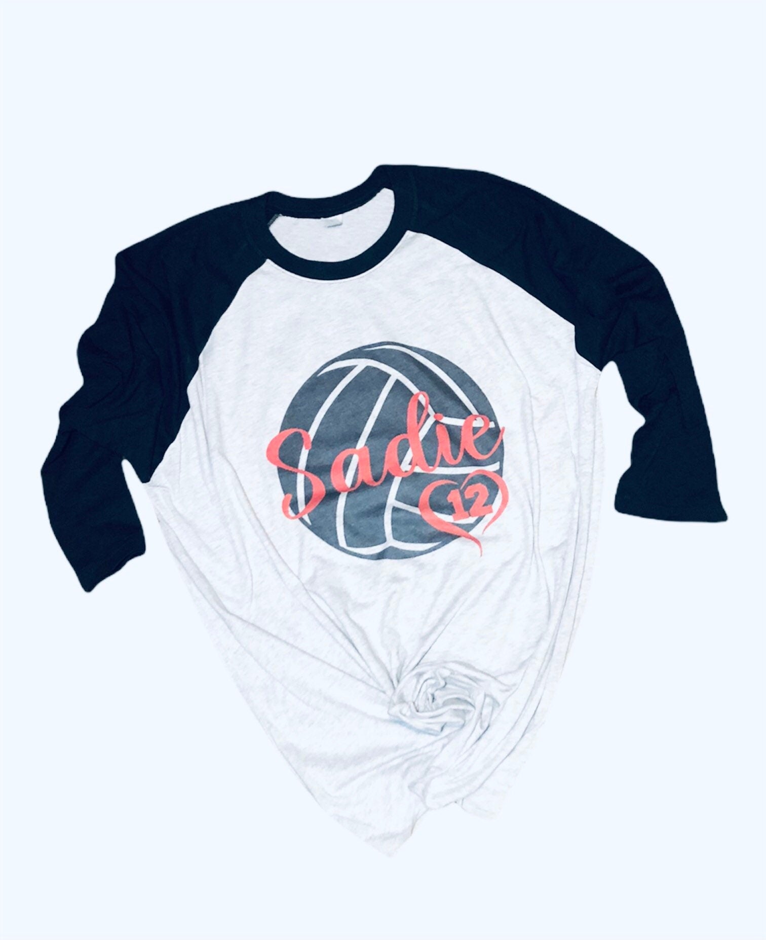 Volleyball Mom Bleached Shirt (Custom Name and Number) - Liv's Boutique