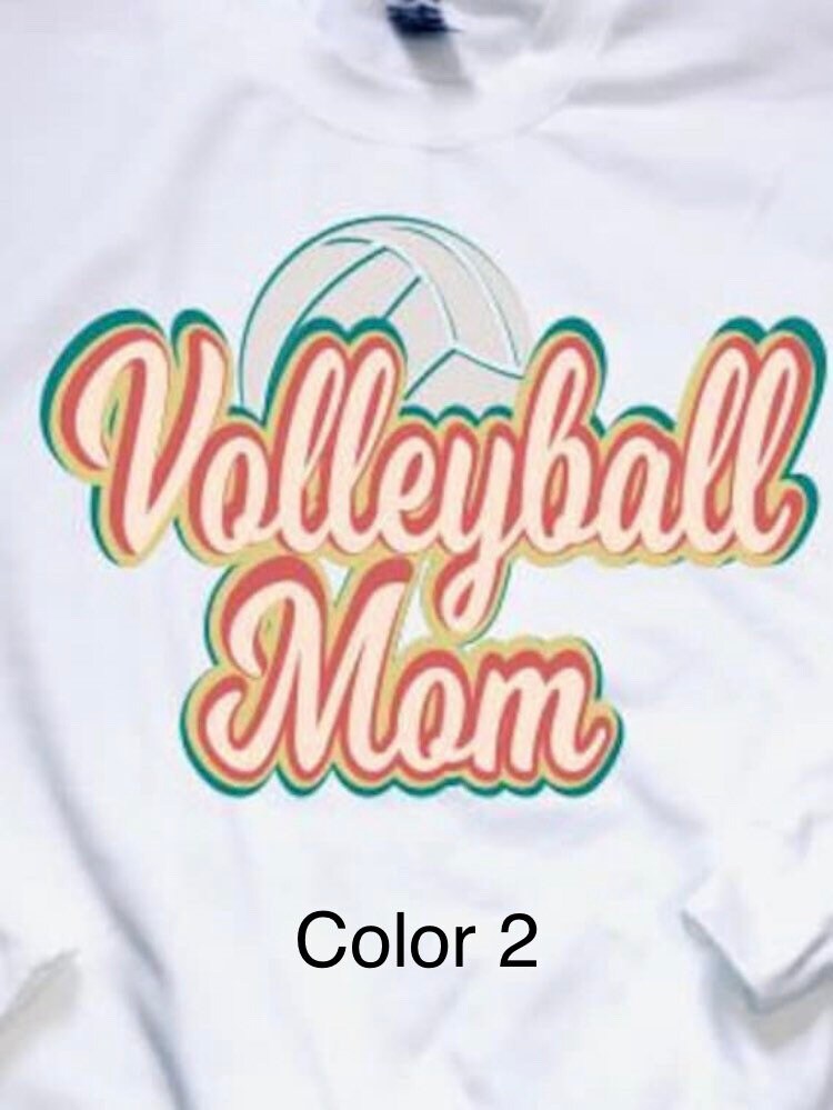 Volleyball Mom Sweatshirt, Retro Volleyball Shirt, Team Sports Shirt, Sports Mom Shirt, Proud Sports Mom Shirt, 70s Vintage Shirt, Team Gift