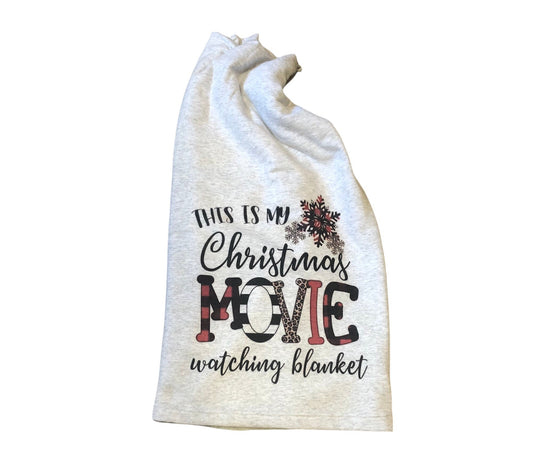 This is my Christmas movie watching blanket