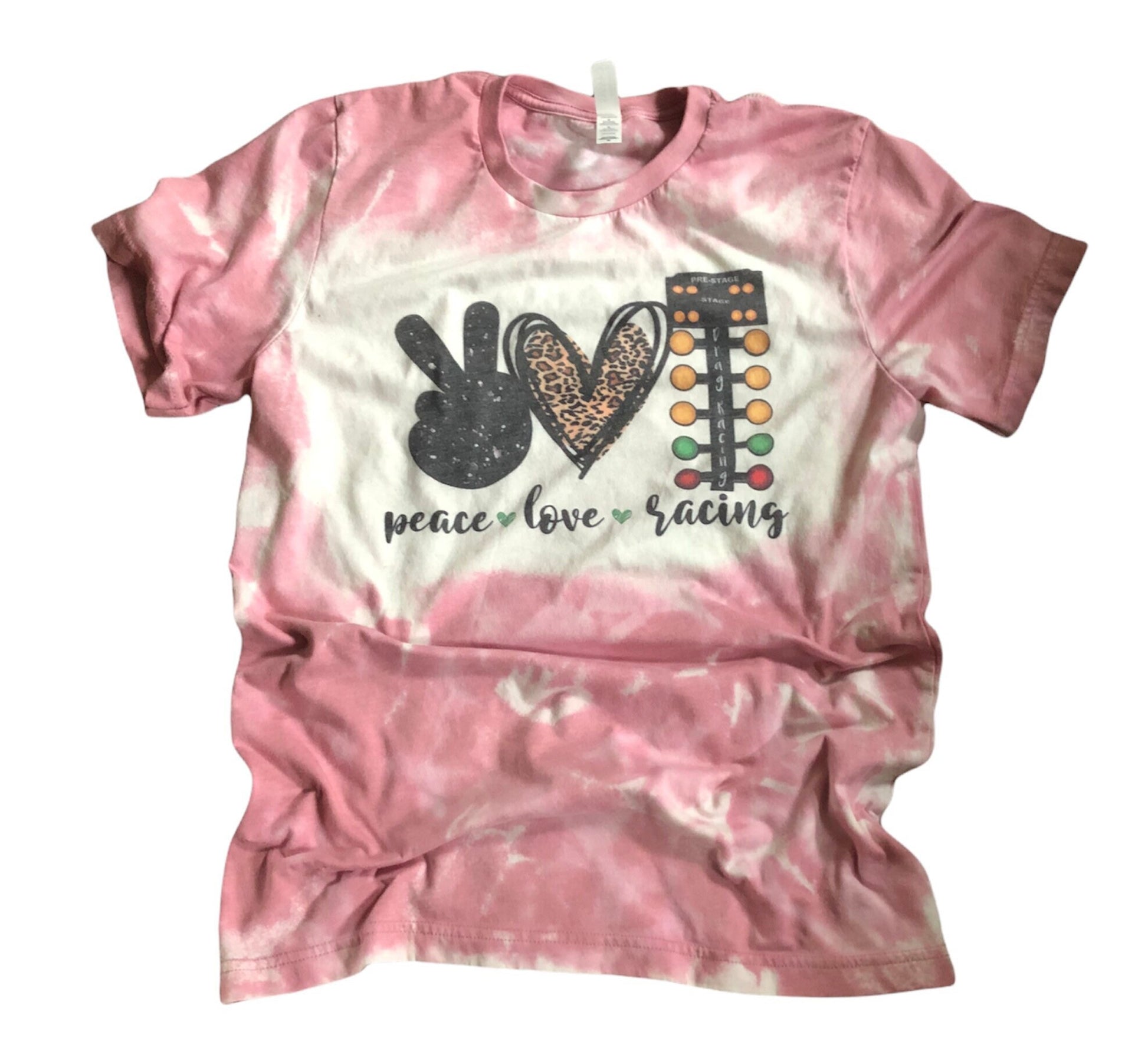 Peace Love Racing Shirt, Drag Racing Shirt, Peace Love Racing T-Shirts, Race Life, Dirt Track Racing, Bleached Tees - Liv's Boutique