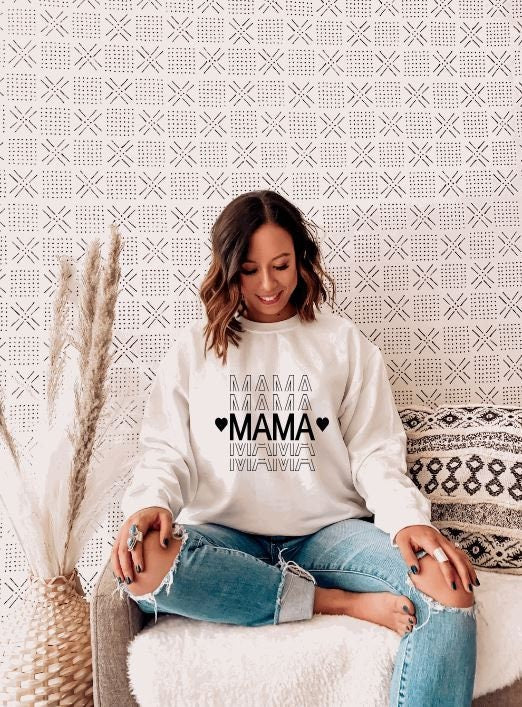 Mama Sweatshirt , Motherhood Shirt - Liv's Boutique