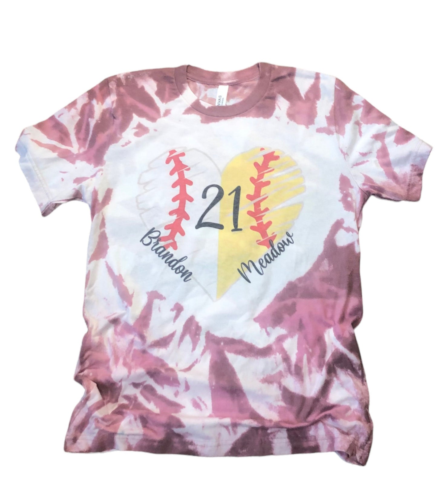 Baseball Softball Mom of Both Bleached (Customized) - Liv's Boutique