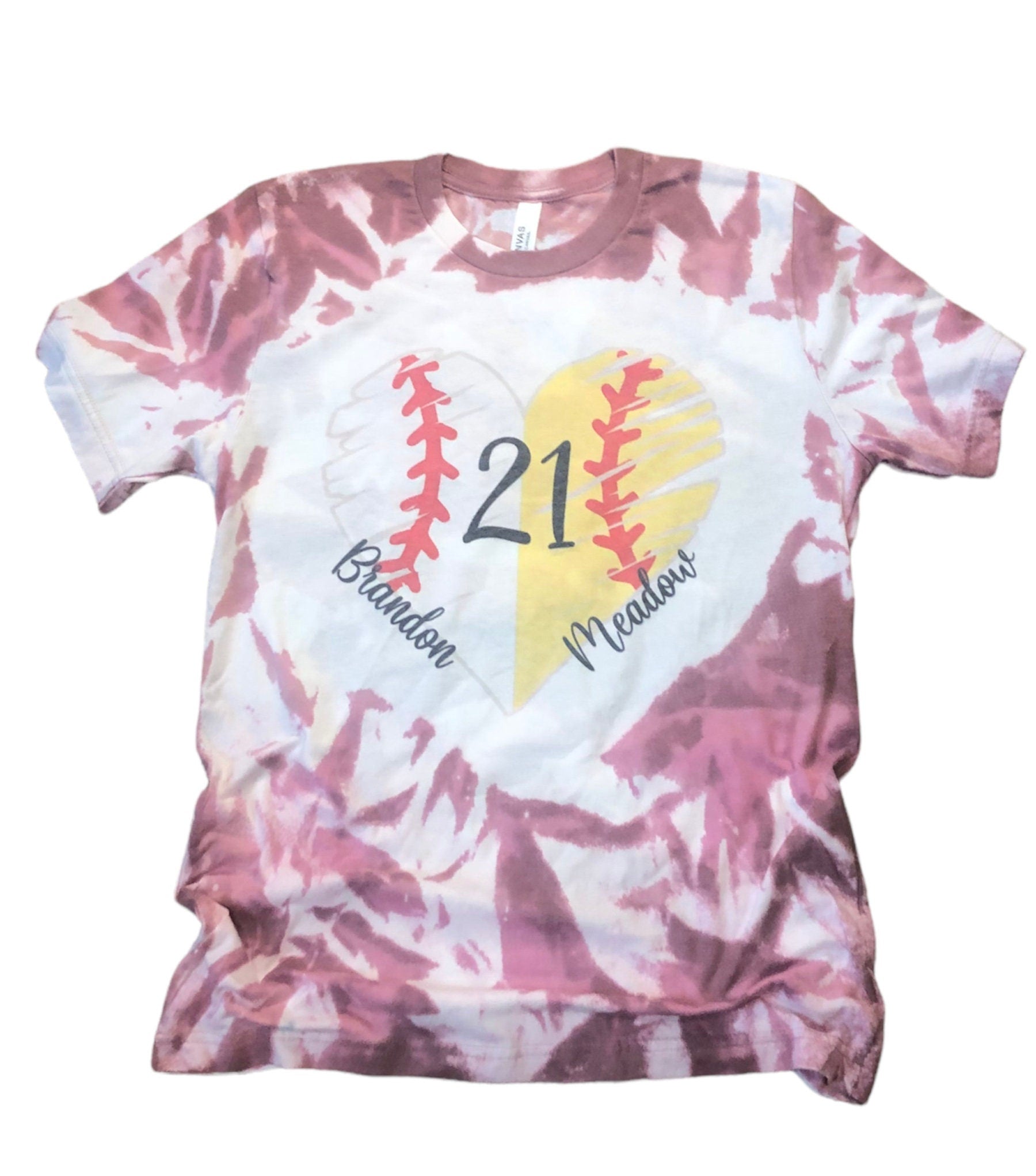 Baseball Softball Mom of Both Bleached (Customized) - Liv's Boutique