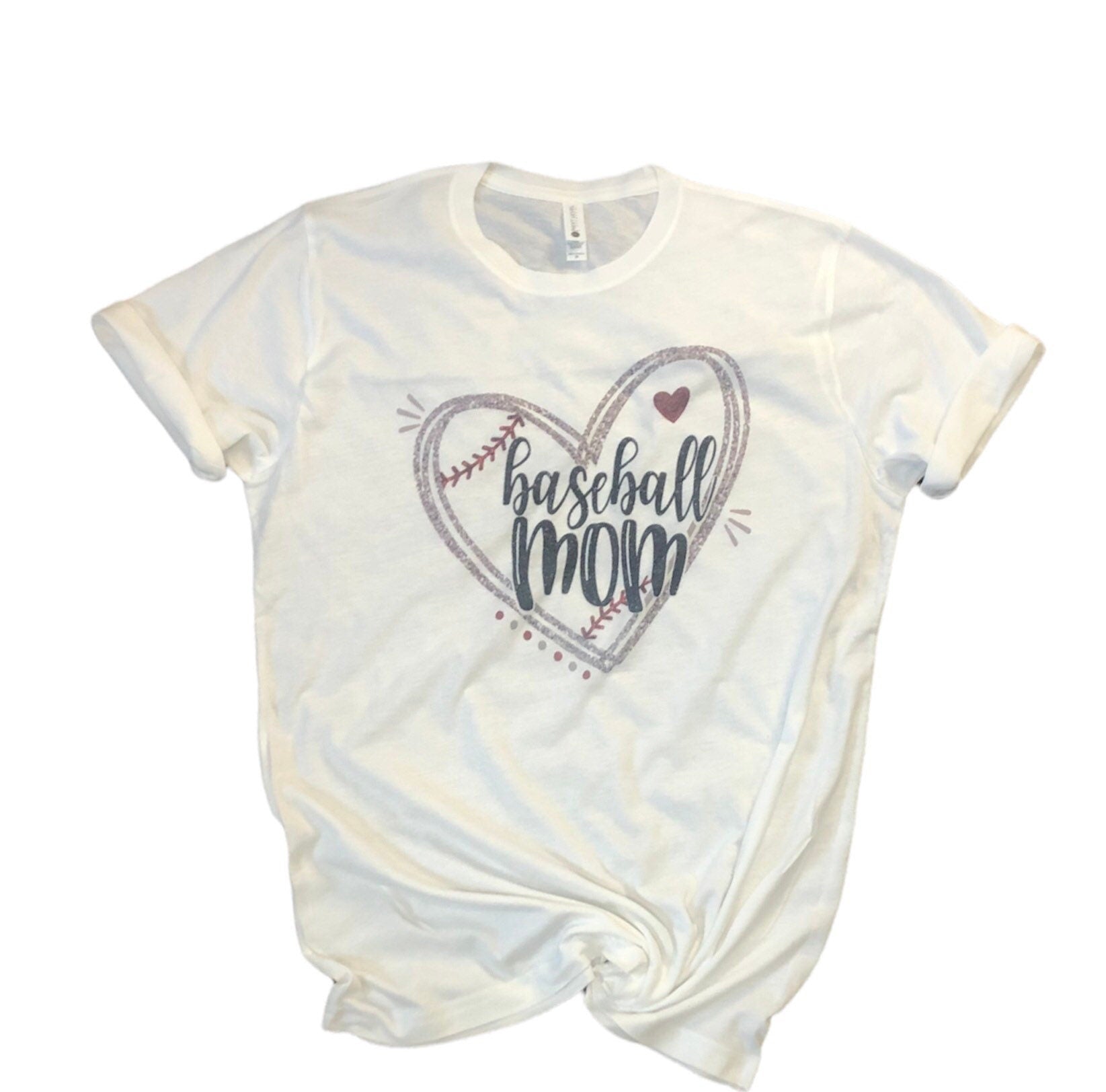 Baseball Mom Heart Shirt - Liv's Boutique
