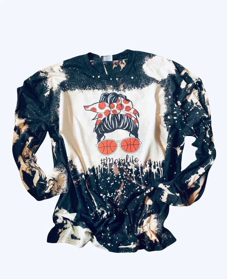 Basketball Mom Messy Bun Shirt - Liv's Boutique