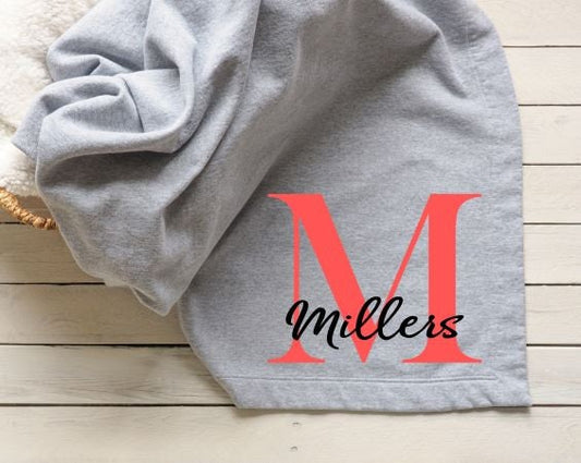Monogrammed ~ Initial Blankets