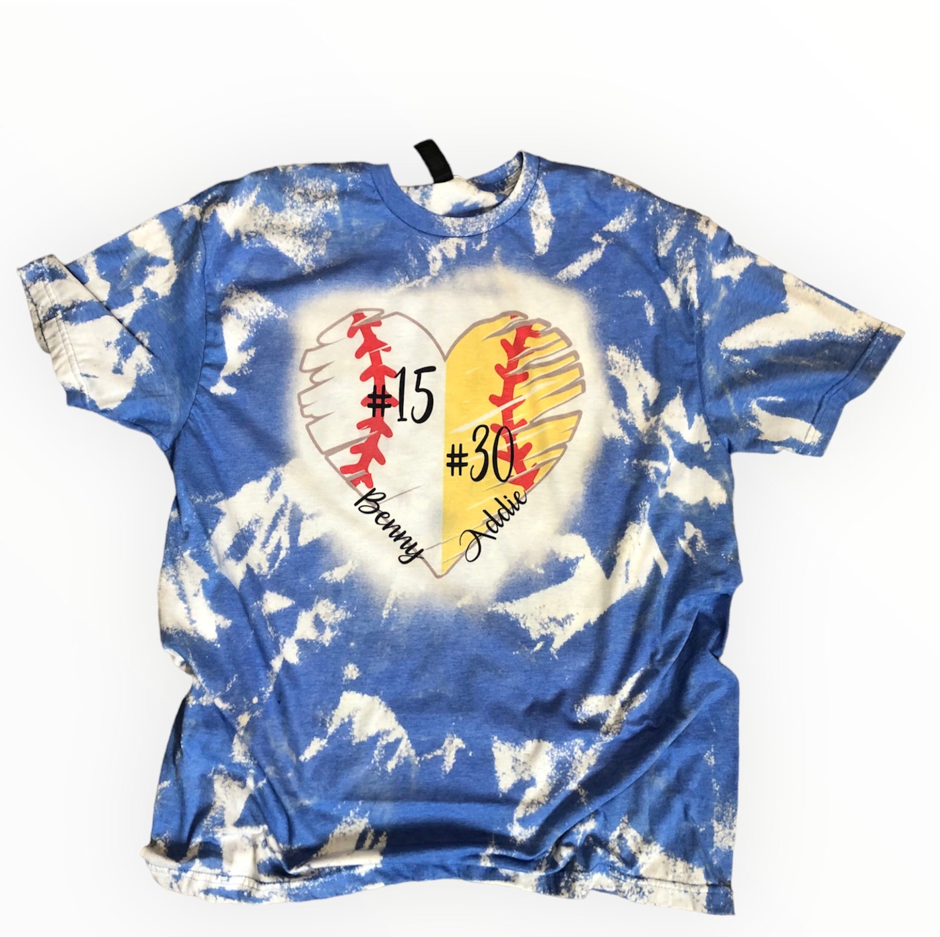 Baseball Softball Mom of Both Bleached (Customized) - Liv's Boutique