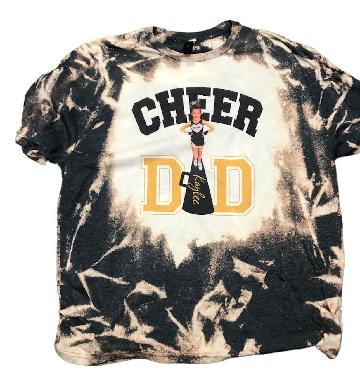 Custom Cheer Photo Shirt Bleached