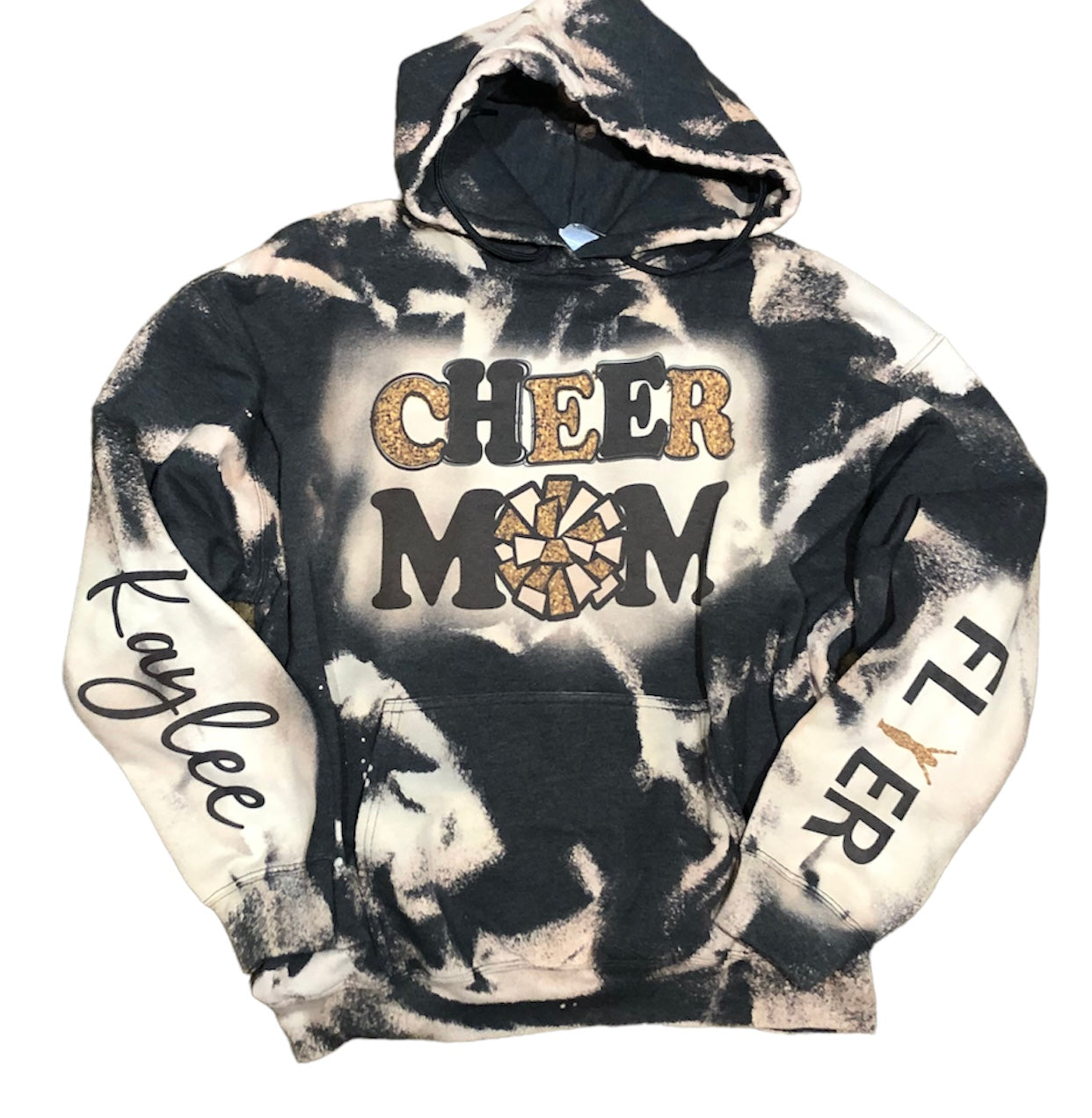 Custom Bleached Hoodie ~ Your Design Here Bleached Sweatshirt - Liv's Boutique