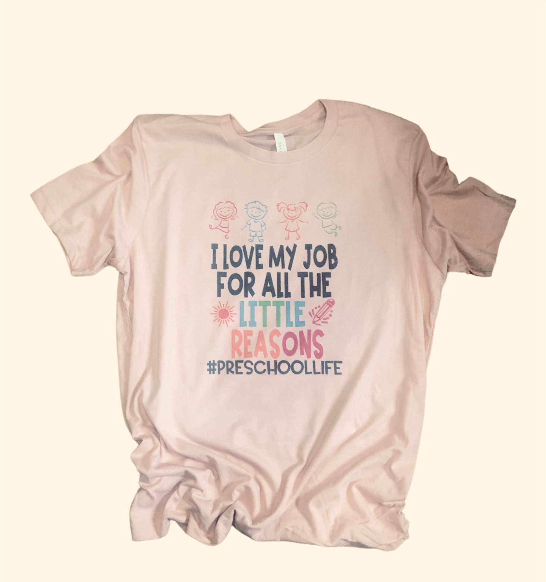 Preschool Teacher Tee - I love my Job for all the Little Reasons - Teacher Shirts - Liv's Boutique
