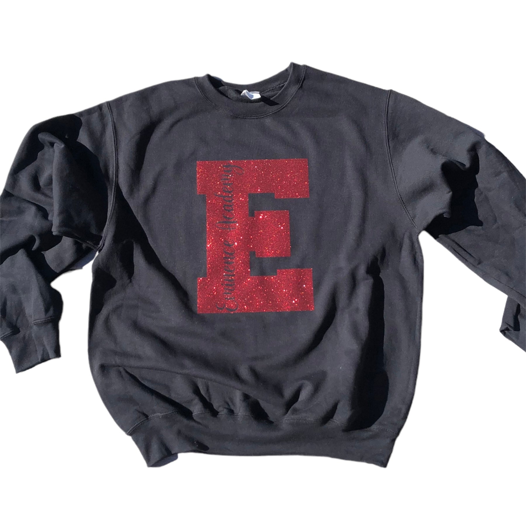 High School Big Solid Letter Spirit Sweatshirt - Liv's Boutique
