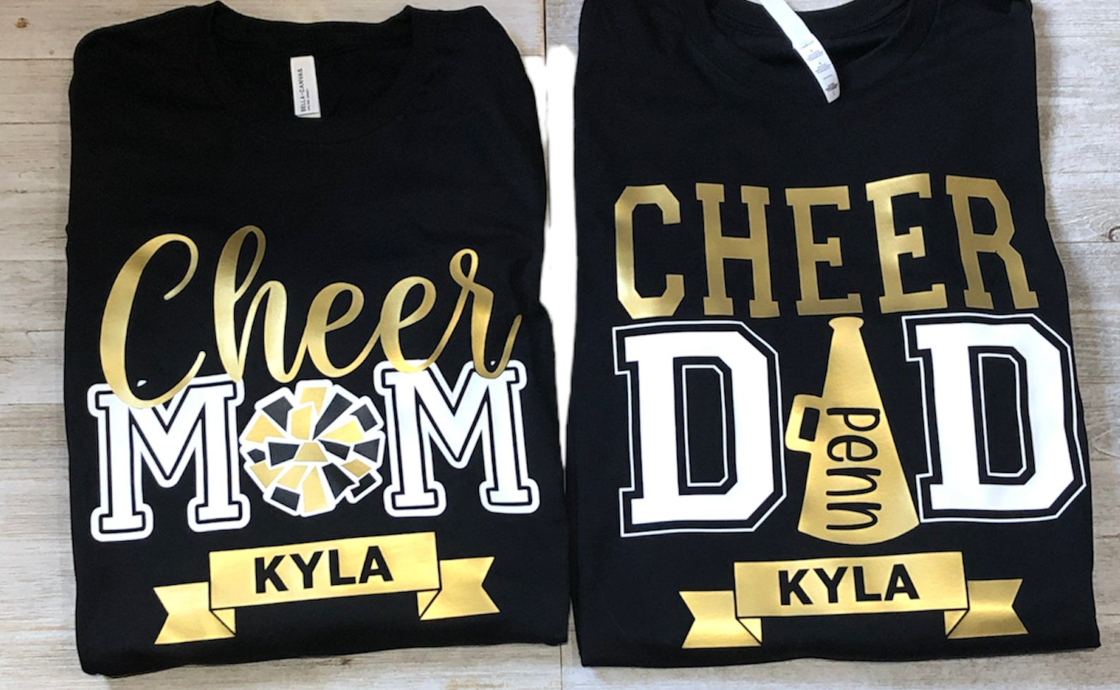 Cheer Mom or Dad Custom Shirt ~ Senior Cheer Mom ~ Cheerleader Shirts ~ Personalized Cheer Shirts - Liv's Boutique