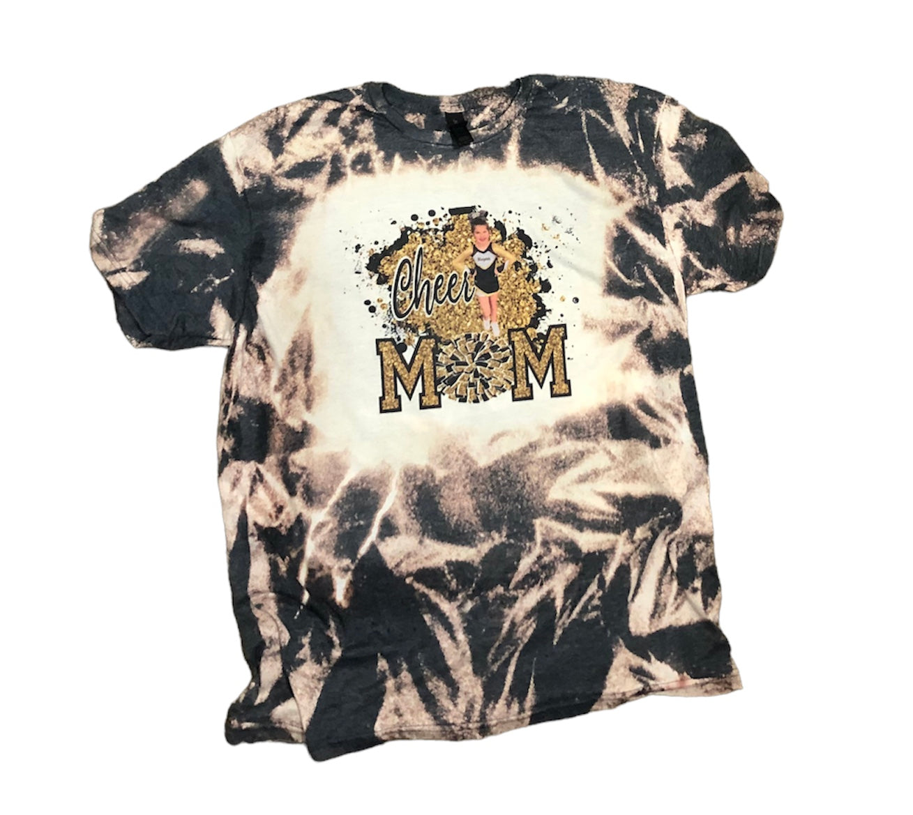 Custom Cheer Photo Shirt Bleached