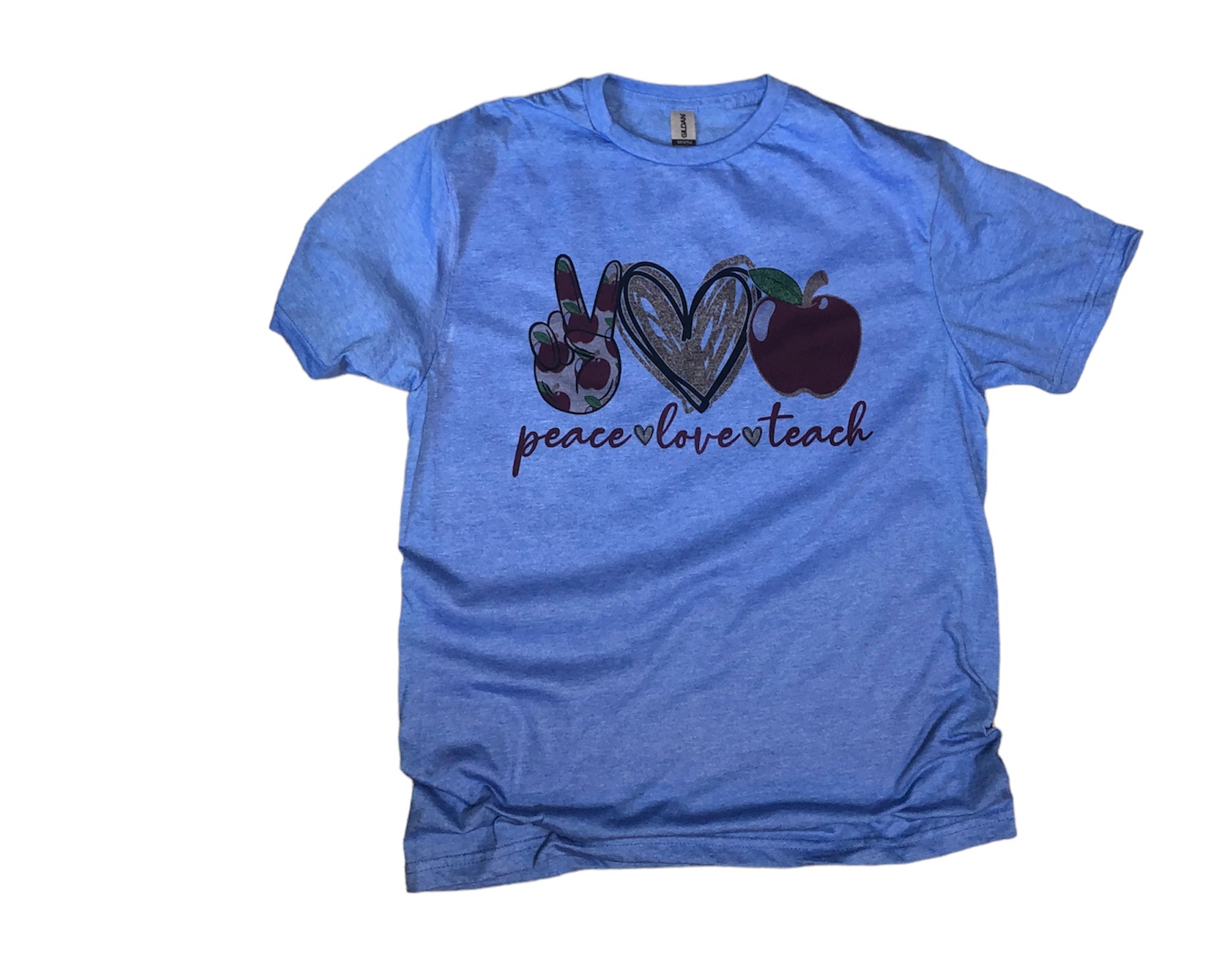 Peace Love Teach Shirt, Bleached Teacher Shirt, Back to school Teacher Gift, Bleached Tees, Teacher Shirts - Liv's Boutique