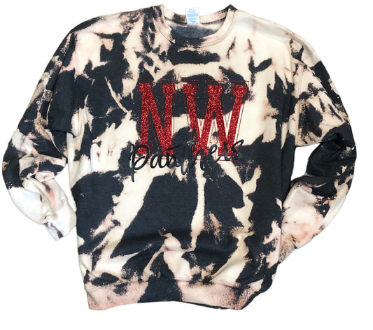 High School Custom Bleached Crewneck Sweatshirt