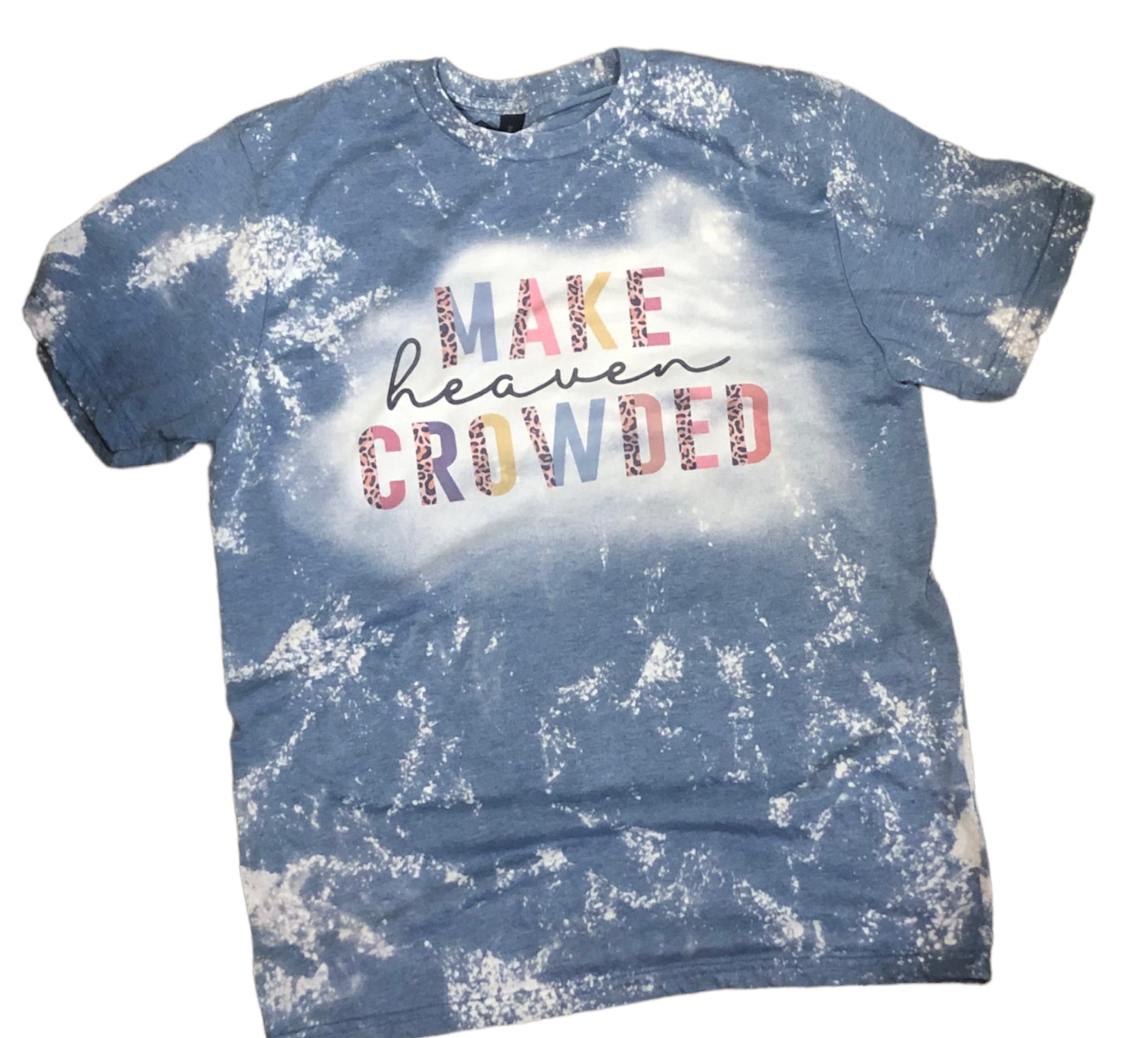 Make Heaven Crowded Bleached Shirt - Liv's Boutique