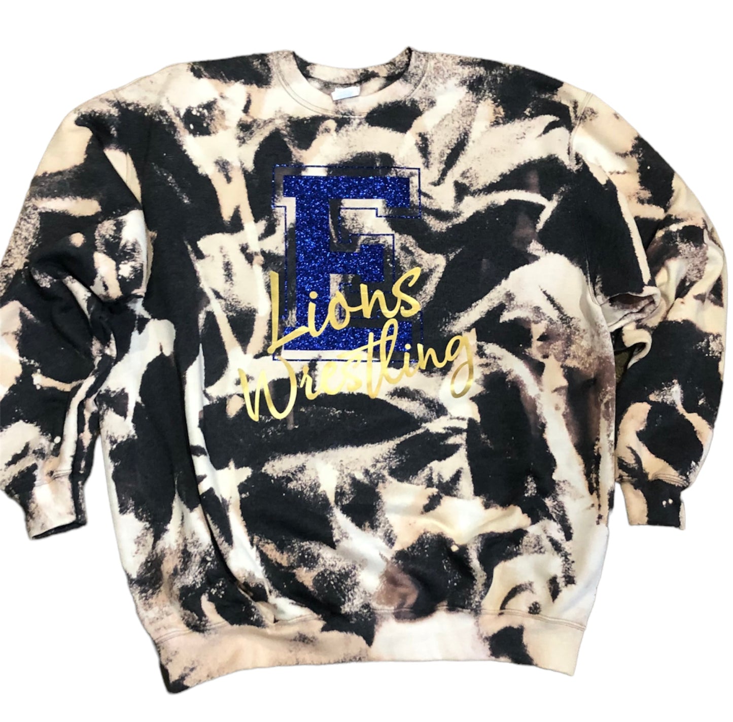 High School Custom Bleached Crewneck Sweatshirt