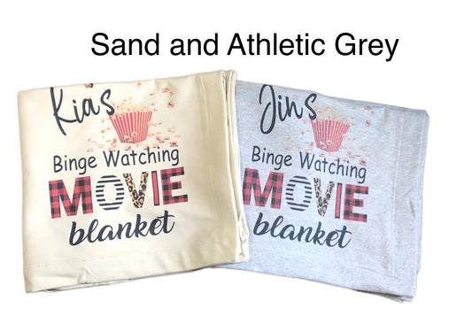 This is my Custom Binge Watching Christmas Blanket - Liv's Boutique